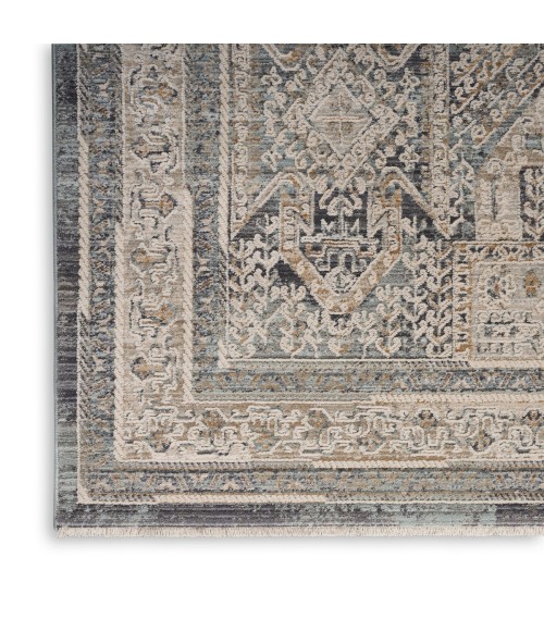 Nourison Nyle Ivory Charcoal Rug NYE01 2 ft. 6 in. X 4 ft. 6 in. Rect. - Rugs Town Nourison Nyle Ivory Charcoal NYE01 2 ft. 6 in. X 4 ft. 6 in. Rect. Rug