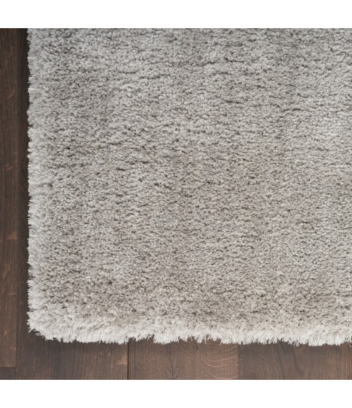 Nourison Luxurious Shag Silver LXR05 4 ft. X 6 ft. Rect. Rug