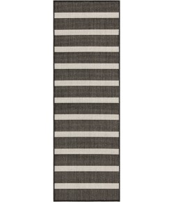 Nourison Positano Black Ivory POS03 2 ft. X 6 ft. Rect. Rug
