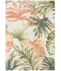 Nourison Aloha Ivory Green ALH43 3 ft. 6 in. X 5 ft. 6 in. Rect. Rug