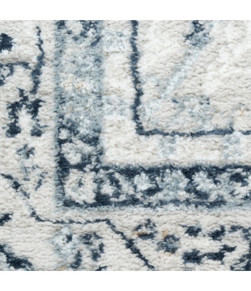 Nourison Dekor Grey Navy DEK03 4 ft. X 6 ft. Rect. Rug