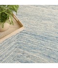 DKNY Pure Angles Ivory Blue ANG01 5 ft. X 7 ft. Rect. Rug