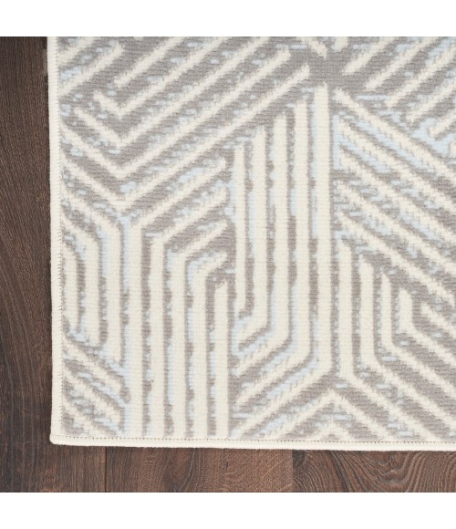 Nourison Grafix Grey GRF39 6 ft. X 9 ft. Rect. Rug