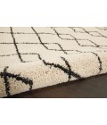 Nourison Geometric Shag Ivory/Charcoal GOS01 5 ft. 3 in. X 7 ft. 3 in. Rect. Rug