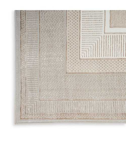 Nourison Glam Ivory GLM07 2 ft. 3 in. X 7 ft. 6 in. Rect. Rug