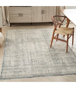 Nourison Nyle Ivory Blue NYE06 5 ft. 3 in. X 7 ft. 10 in. Rect. Rug