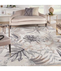 Nourison Pompeii Ivory Grey PMP02 7 ft. 10 in. X 9 ft. 10 in. Rect. Rug