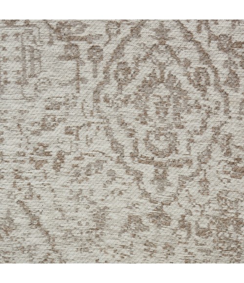 Nourison Damask White DAS06 8 ft. x 10 ft. Rect. Rug