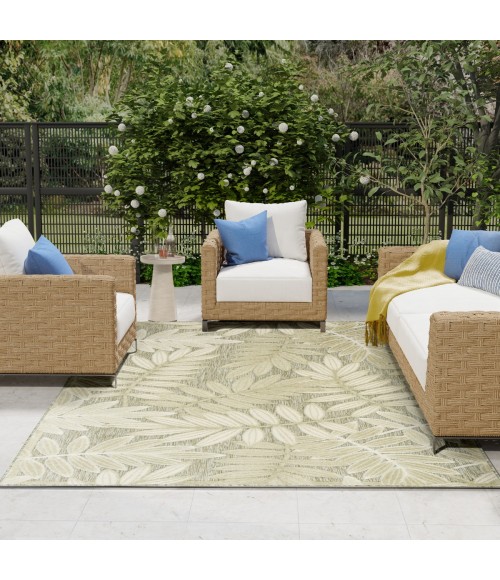 Nourison Aloha Ivory Sage ALH18 7 ft. 10 in. X 10 ft. 6 in. Rect. Rug