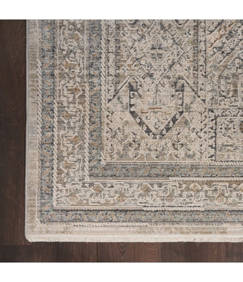 Nourison Nyle Ivory/Grey/Blue NYE01 7 ft. 10 in. X 10 ft. 1 in. Rect. Rug