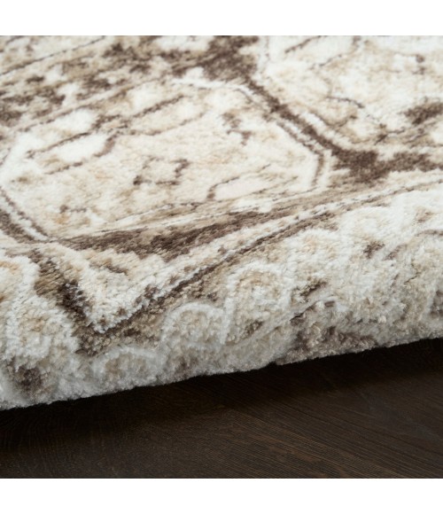 Nourison Dekor Ivory Brown DEK01 4 ft. X 6 ft. Rect. Rug