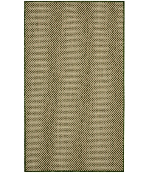 Nourison Courtyard Green COU01 3 ft. X 5 ft. Rect. Rug