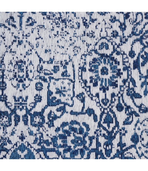 Nourison Damask Iory Navy DAS06 6 ft. x 9 ft. Rect. Rug