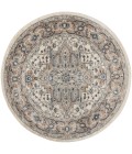 Nourison Concerto Ivory Grey CNC05 5 ft. 3 in. X Round Rug