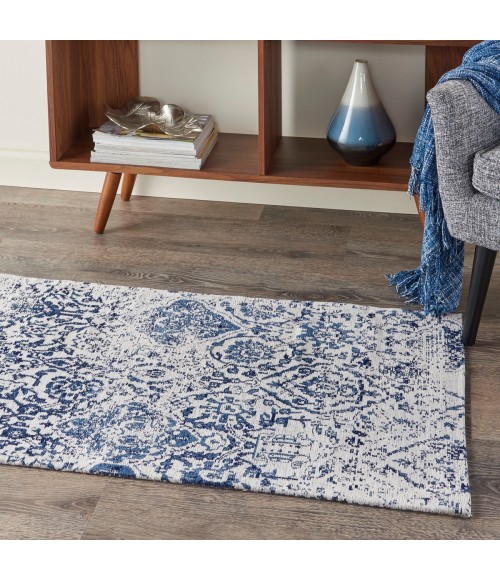 Nourison Damask Iory Navy DAS06 2 ft. 3 in. x 3 ft. 9 in. Rect. Rug