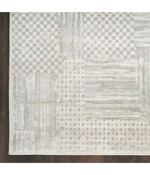 Nourison Glam Silver Grey GLM09 3 ft. 11 in. X 5 ft. 11 in. Rect. Rug