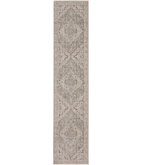 Nourison Nyle Ivory Taupe NYE04 2 ft. 3 in. X 10 ft. Rect. Rug