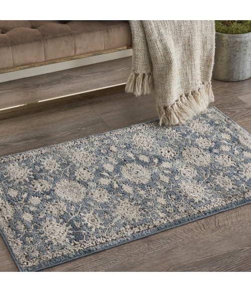 Nourison Concerto Blue Beige Rug CNC06 2 ft. 2 in. X 3 ft. 9 in. Rect. - Rugs Town Nourison Concerto Blue Beige CNC06 2 ft. 2 in. X 3 ft. 9 in. Rect. Rug