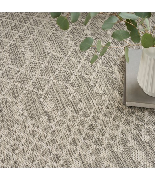 Nourison Positano Light Grey POS02 4 ft. X 6 ft. Rect. Rug