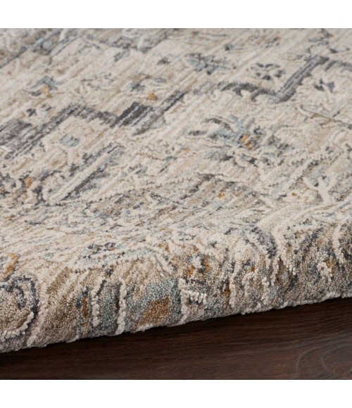 Nourison Nyle Ivory Taupe NYE04 2 ft. 3 in. X 10 ft. Rect. Rug