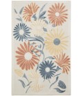 Nourison Aloha Ivory Rose ALH33 2 ft. 8 in. X 4 ft. Rect. Rug