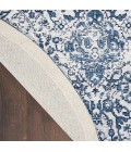 Nourison Damask Iory Navy DAS06 4 ft. x Round Rug