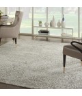 Nourison Damask White DAS06 8 ft. x 10 ft. Rect. Rug