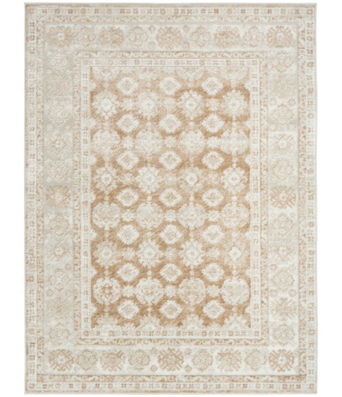 Nourison Dekor Cream Beige DEK02 5 ft. 3 in. X 7 ft. Rect. Rug