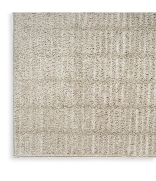 Nourison Cozy Modern Grey Ivory CMD03 5 ft. 3 in. X 7 ft. Rect. Rug