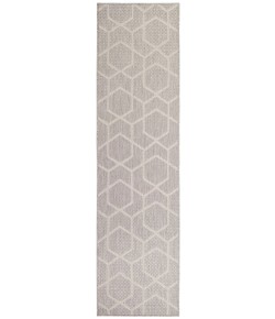 Nourison Horizon Indoor/Outdoor Grey HOZ01 2 ft. X 6 ft. Rect. Rug