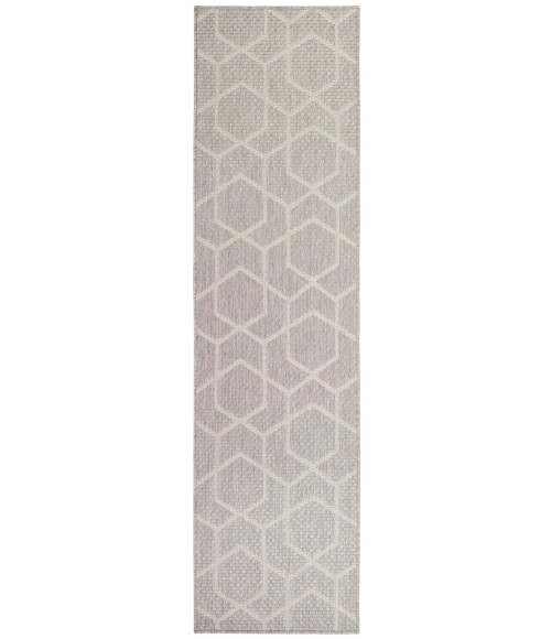 Nourison Horizon Indoor/Outdoor Grey HOZ01 2 ft. X 6 ft. Rect. Rug
