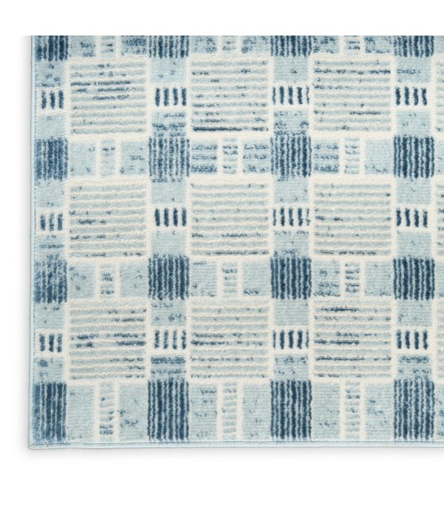 Nourison Nordic Blue NRC14 8 ft. X 10 ft. Rect. Rug