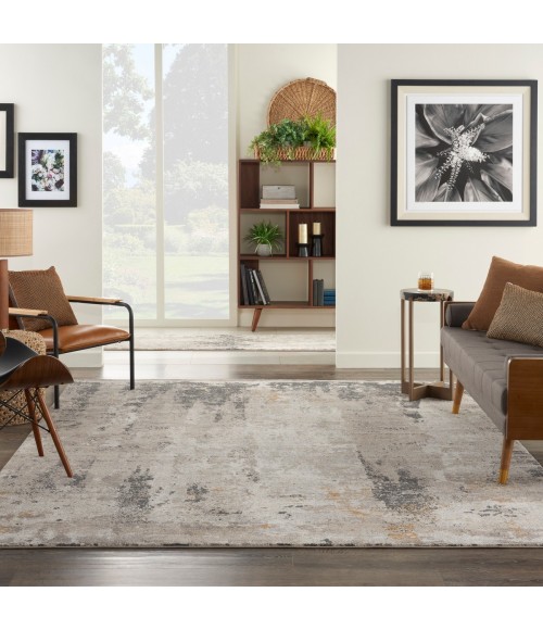 Nourison Ludlow Cream Grey Rug LDW05 7 ft. 10 in. X 9 ft. 10 in. Rect. - Rugs Town Nourison Ludlow Cream Grey LDW05 7 ft. 10 in. X 9 ft. 10 in. Rect. Rug