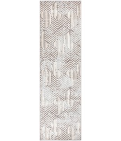 Nourison Home Grafix GRF39 Grey 2 ft. 3 in. X 12 ft. Area Rug