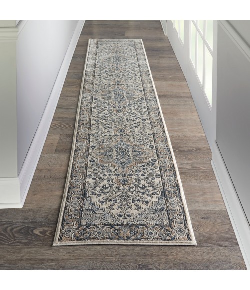 Nourison Concerto Ivory Grey CNC05 2 ft. 2 in. X 20 ft. Rect. Rug