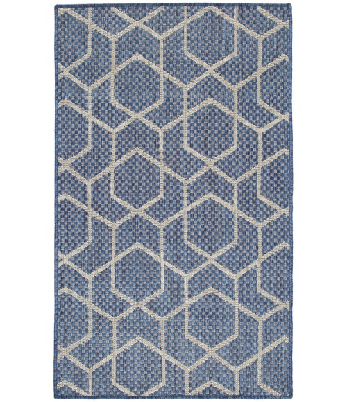 Nourison Horizon Indoor/Outdoor Denim HOZ01 3 ft. X 5 ft. Rect. Rug