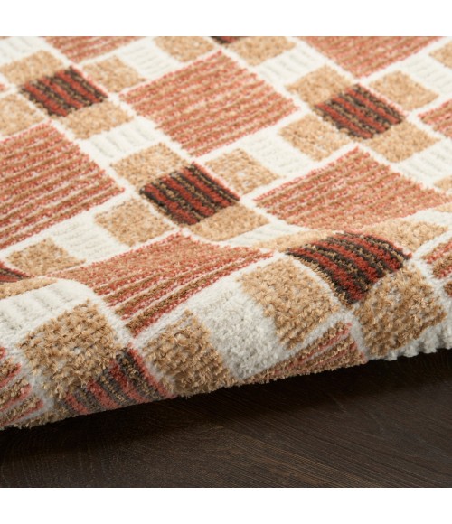 Nourison Nordic Rust NRC14 5 ft. X 7 ft. Rect. Rug
