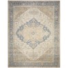 Nourison Home Vintage Washables VWS13 Blue Green 7 ft. 10 in. X 9 ft. 10 in. Area Rug