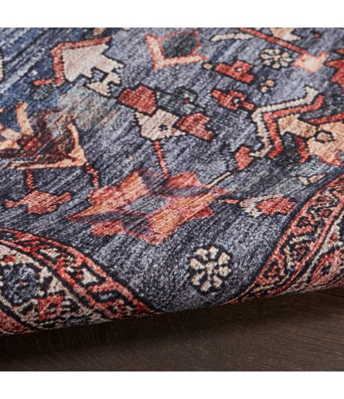 Nourison Brilliance Machine Washable Navy Brick Rug WSB02 2 ft. X 3 ft. 9 in. Rect. - Rugs Town Nourison Brilliance Machine Washable Navy Brick WSB02 2 ft. X 3 ft. 9 in. Rect. Rug