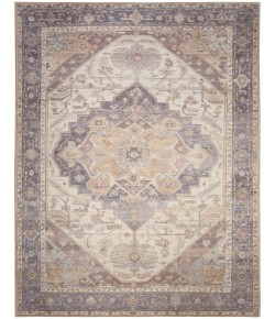 Nourison Home Vintage Washables VWS13 Ivory Purple 9 ft. X 12 ft. Area Rug