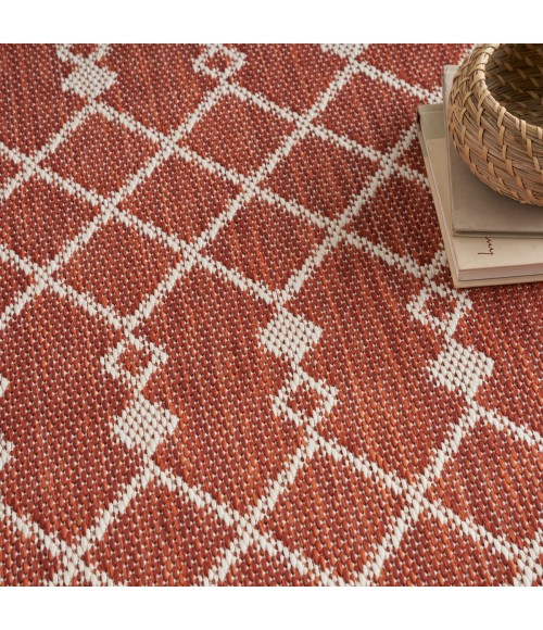 Nourison Positano Terracotta POS02 4 ft. X 6 ft. Rect. Rug