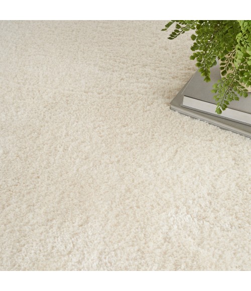 Nourison Luxurious Shag Ivory LXR05 4 ft. X 6 ft. Rect. Rug