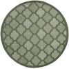 Nourison Easy Care Green NES01 6 ft. X Round Rug
