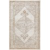 Nourison Astra Machine Washable Grey ASW11 3 ft. 3 in. x 5 ft. Rect. Rug