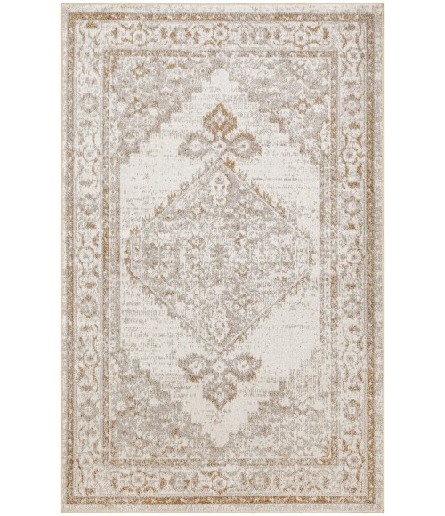 Nourison Astra Machine Washable Grey ASW11 3 ft. 3 in. x 5 ft. Rect. Rug