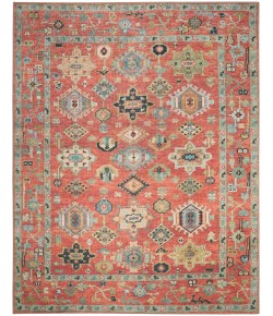 Nourison Vintage Washables Rust Multicolor VWS12 9 ft. X 12 ft. Rect. Rug