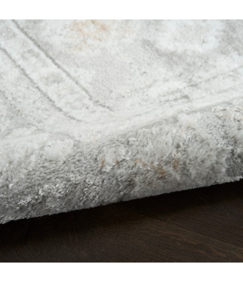 Nourison Dekor Grey DEK02 5 ft. 3 in. X 7 ft. Rect. Rug