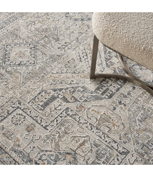 Nourison Nyle Ivory/Grey/Blue NYE01 12 ft. X 15 ft. 9 in. Rect. Rug
