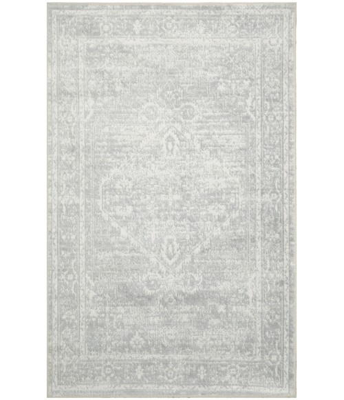 Nourison Astra Machine Washable Light Grey ASW11 3 ft. 3 in. X 5 ft. Rect. Rug