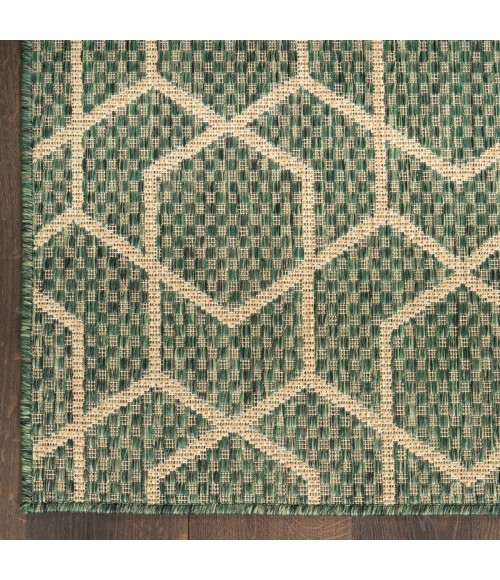 Nourison Horizon Indoor/Outdoor Green HOZ01 2 ft. 2 in. X 8 ft. Rect. Rug